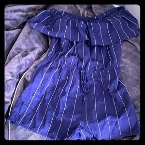 Over the shoulder romper.